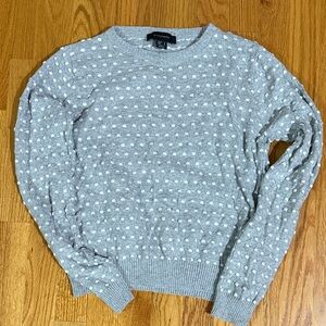 Atmosphere Light Gray Textured Sweater